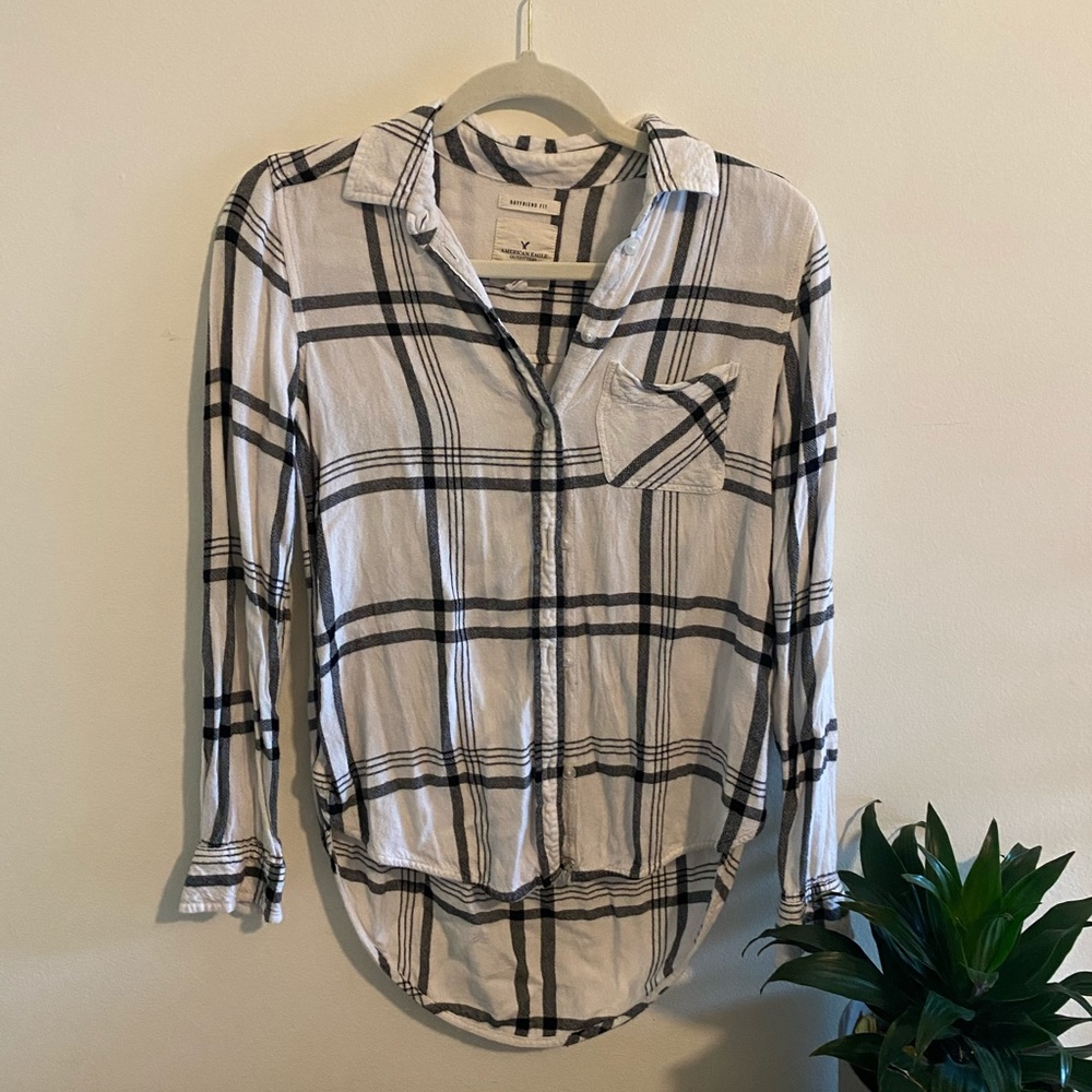 American eagle Boyfriend fit flannel